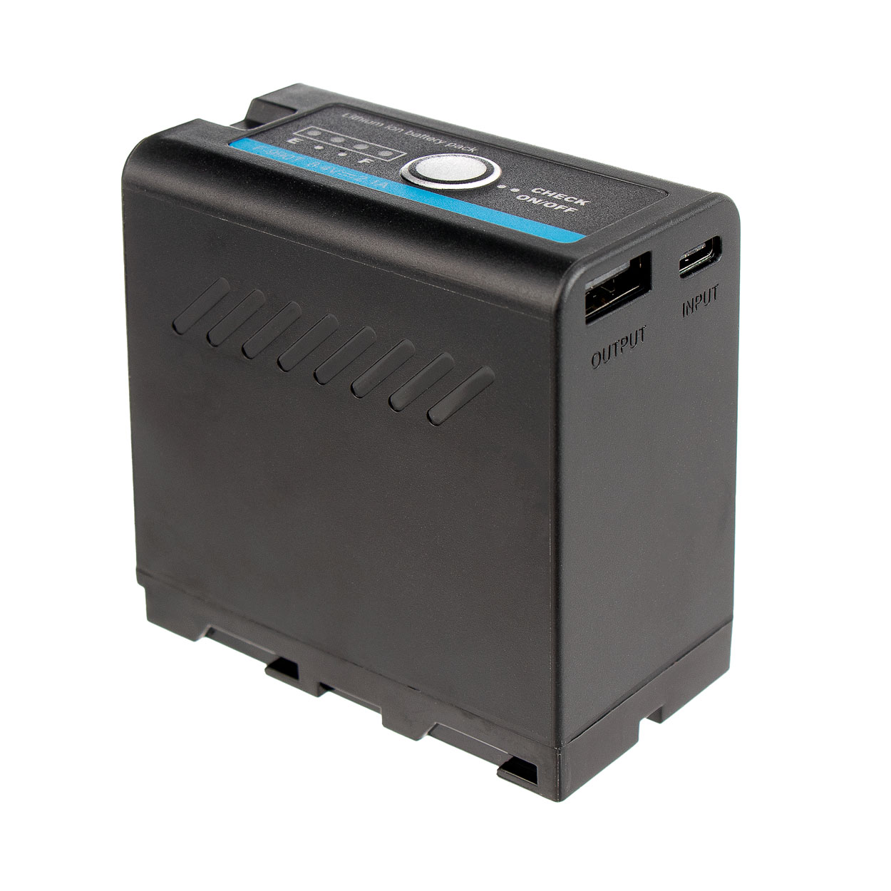 Batteri motsv. Sony NP-F980 med USB-A och USB-C