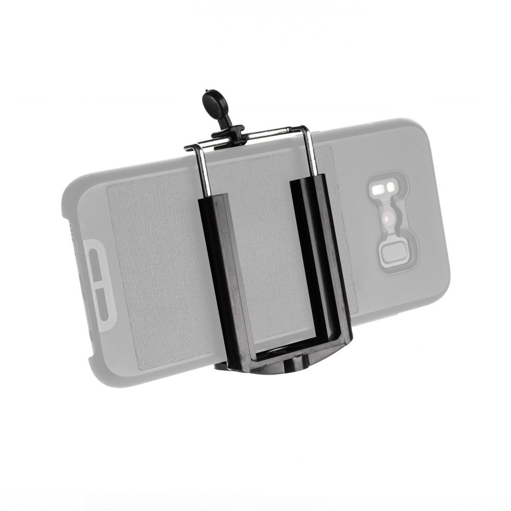 Stativfäste för mobil iPhone etc (Svart 4 - 7 cm)