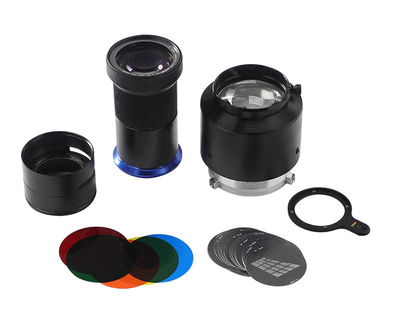 Optisk Snoot med 20 Gobos och 5 Färgfilter Optisk Snoot med 20 Gobos och 5 Färgfilter