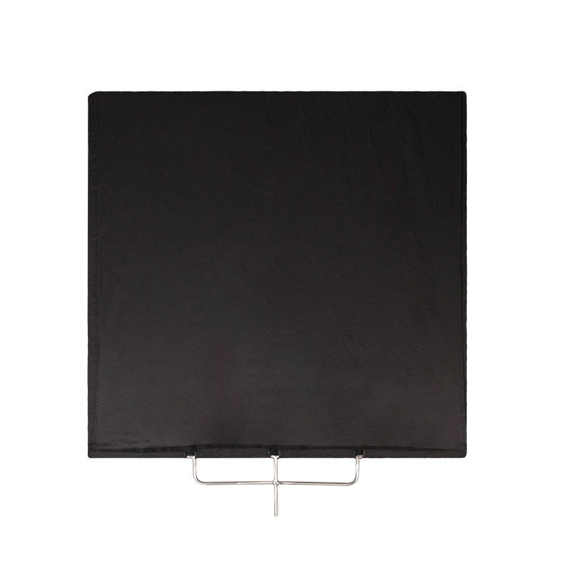 Svart floppy 120 x 120 cm