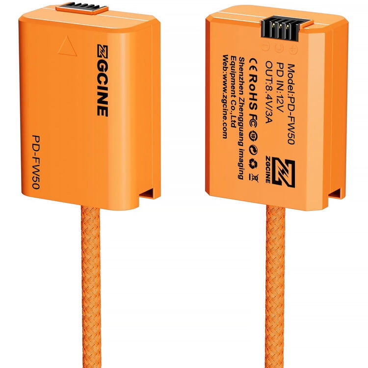 USB-C PD till Sony FW-50 Dummy-Batteri