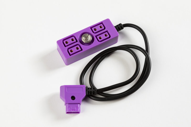 D-Tap Hub 4-port splitter med skruv (Lila)