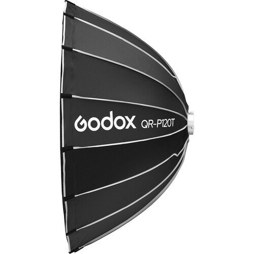 Ultrakompakt Parabolisk softbox med snabblås för streaming (120 cm)