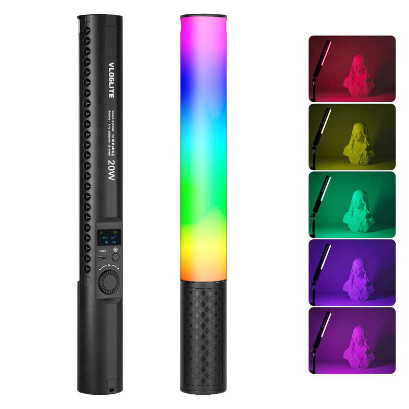 Portabel 20W RGB-pinne inbyggt batteri