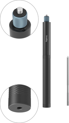 Selfiepinne för 360 kameror, max 150cm