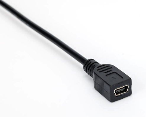 USB-kabel Hona till Hane Mini-USB 25 cm