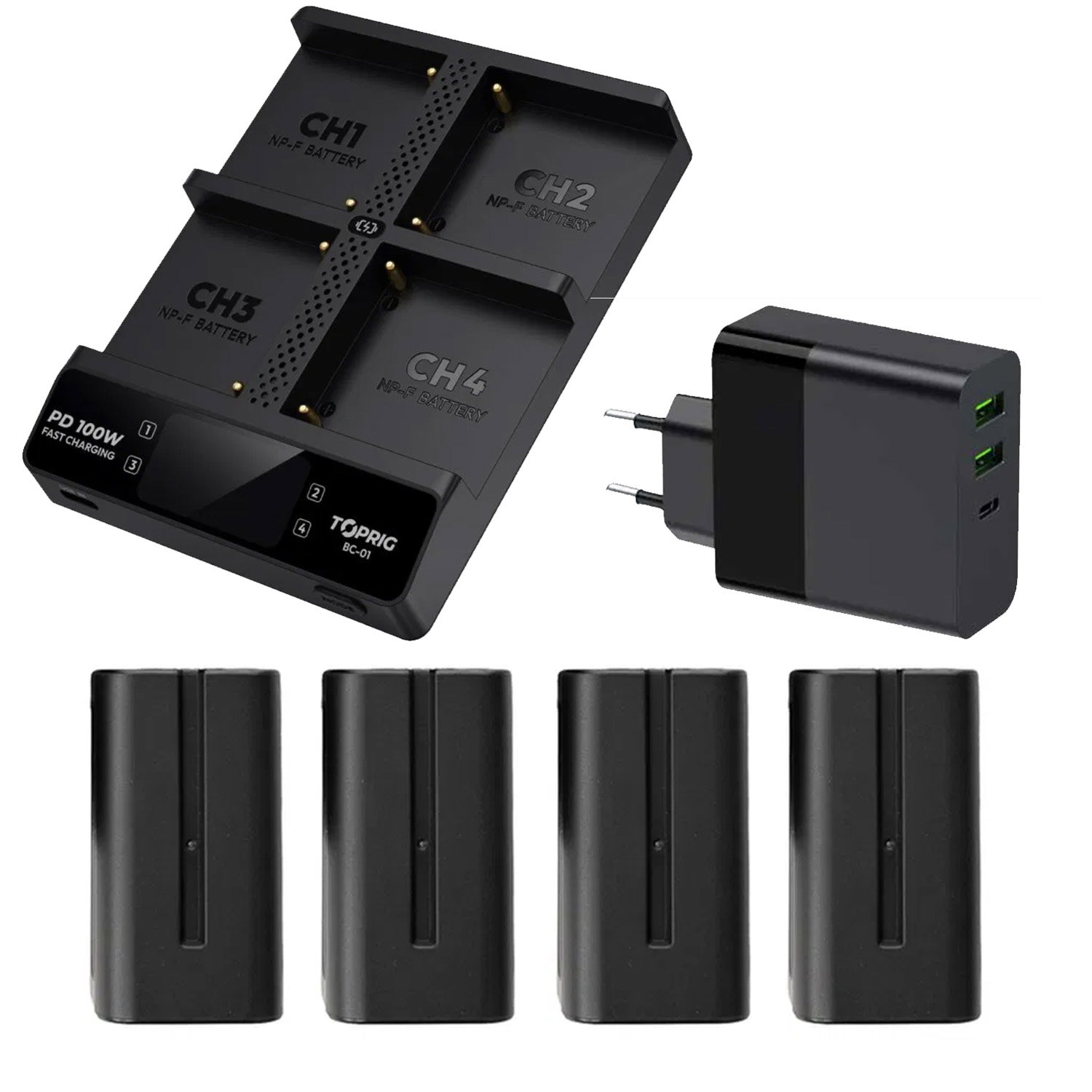 NP-F750 Batteri Kit - 4X FastCharge