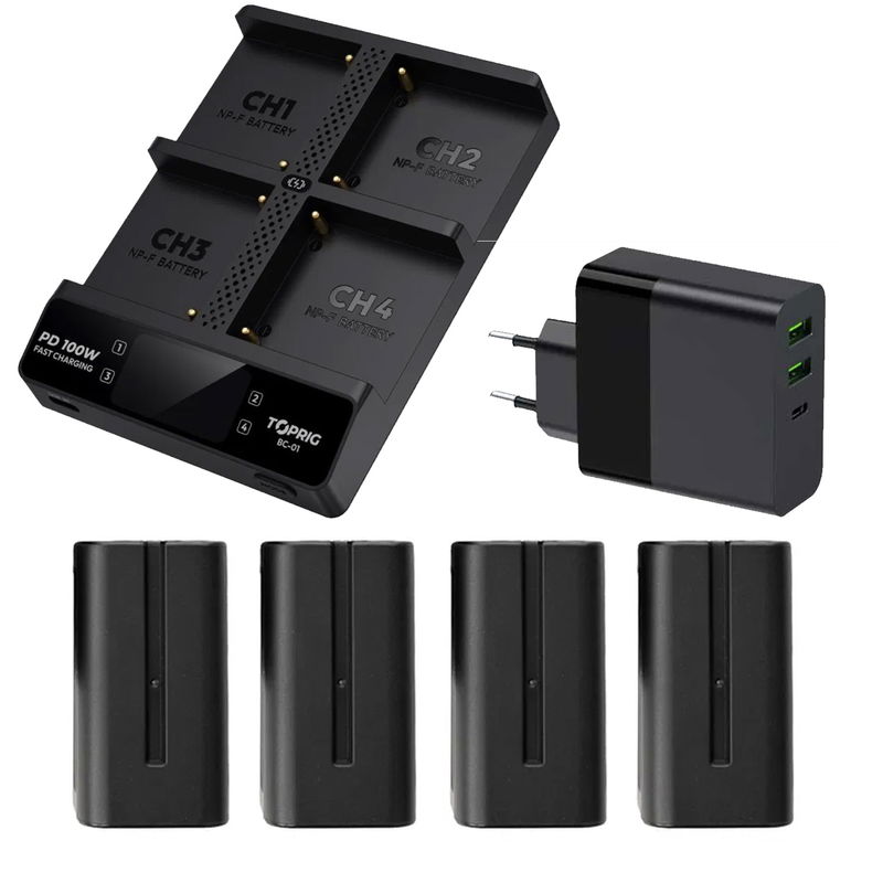 NP-F750 Batteri Kit - 4X FastCharge