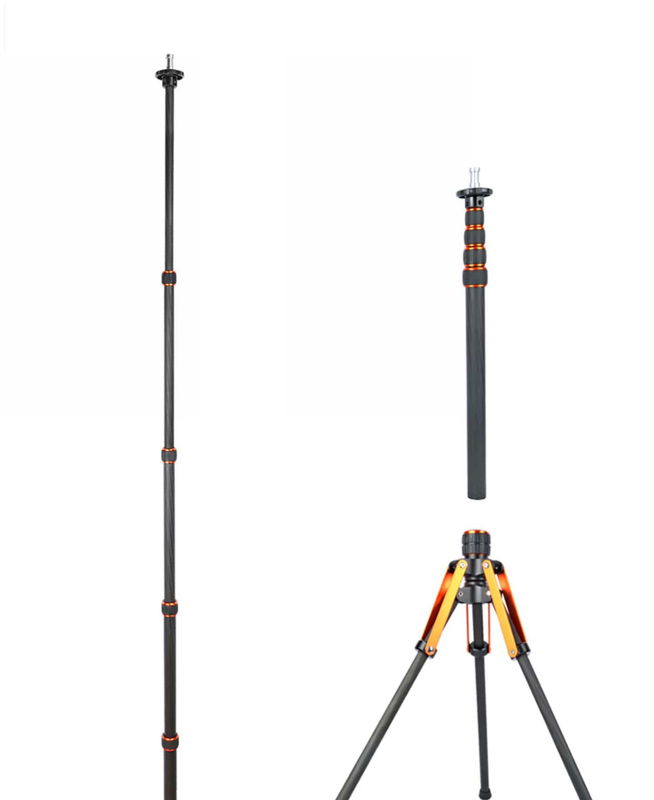 Studiostativ i kolfiber 2.1 meter