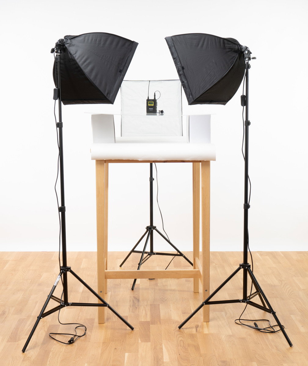 Produktfotopaket för kritvit bakgrund 40 cm