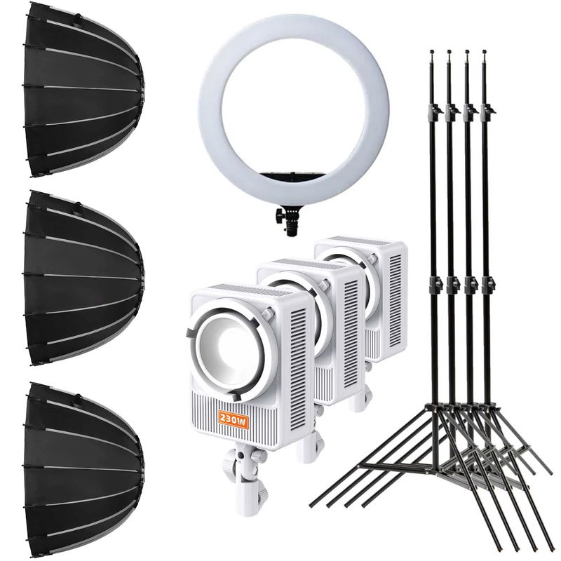 Belysningspaket för Beauty och Mode med softboxar