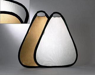 Reflexskärm silver/guld (80 cm)