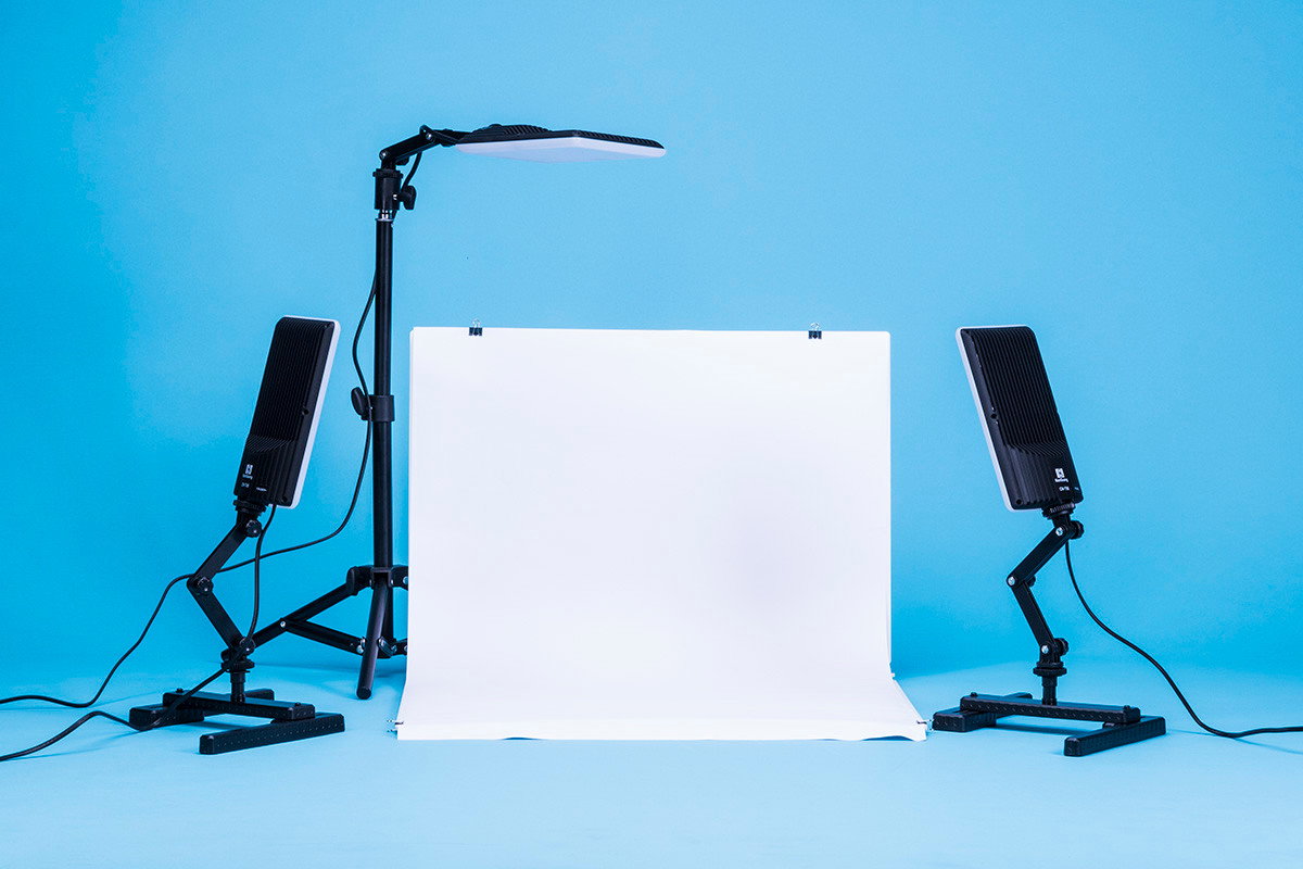 Belysningspaket för produktfotografering med LED-paneler