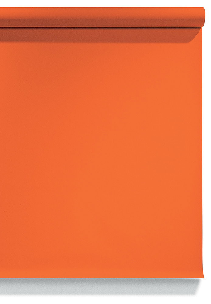 Pappersbakgrund Bright Orange 1.35 x 10 meter