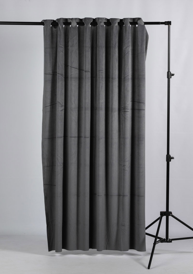 Gardin för produktfoto styling Mörkgrå