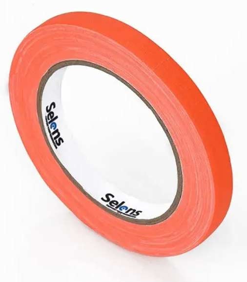 Gaffatejp Smal 6mm i olika färger (Orange)