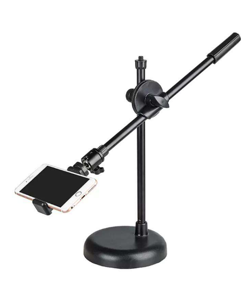 Bordsstativ med kulled och mobilhållare