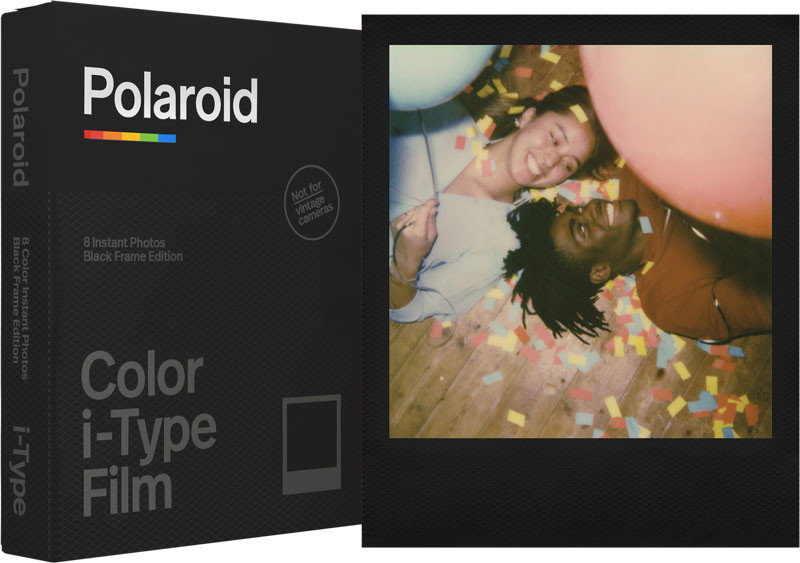 Färgfilm för Polaroid I-Type (8 bilder med svart ram)