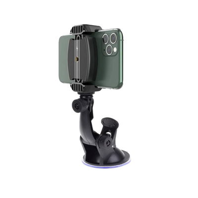 Mobilhållare för bil med trådlös laddning och sugpropp