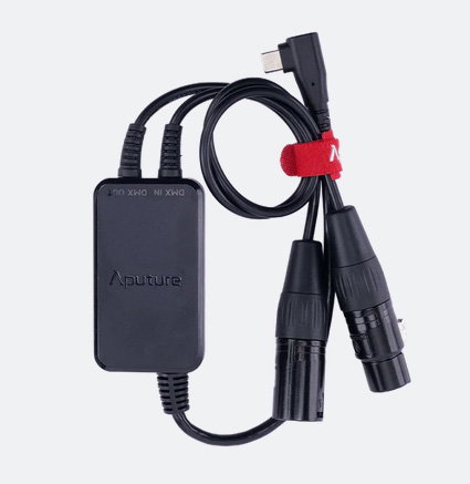 Aputure Active USB-C to 5-Pin DMX In & Out Adapter
