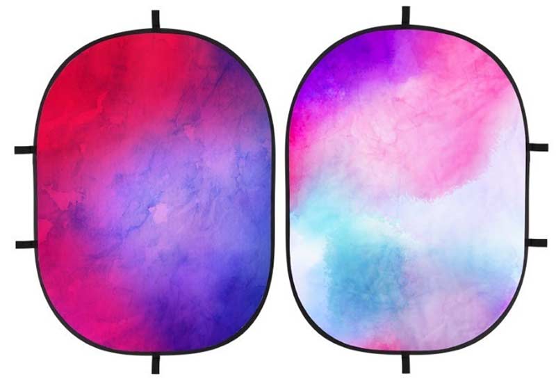 Hopfällbar bakgrund Pink Galaxy 150x200 cm