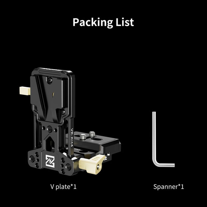 VR-Kit 4 Snabbfäste för V-Mount-batterier med Arca-platta