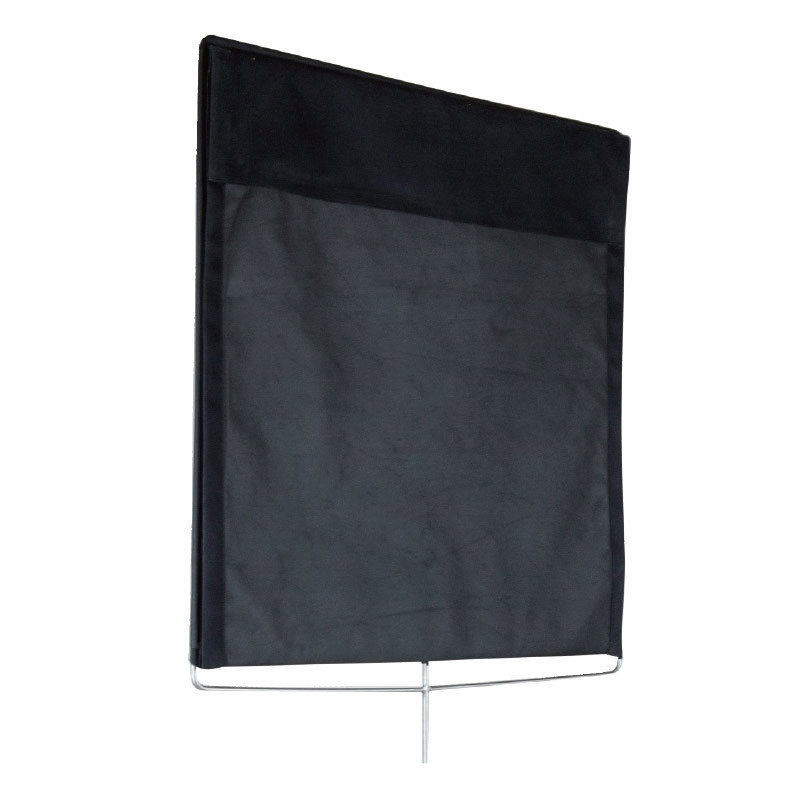 Svart floppy 90 x 90 cm