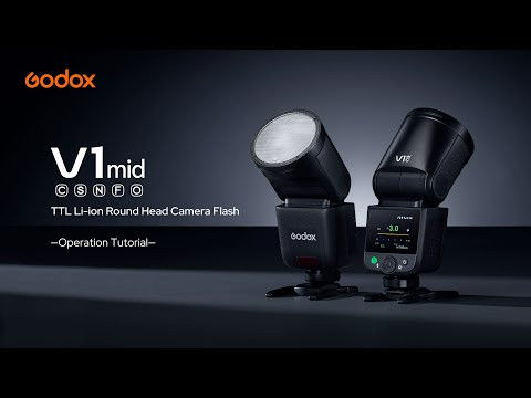 Godox V1 Mid F TTL Kamerablixt – Kompakt kraft med mjukt ljus för Fujifilm