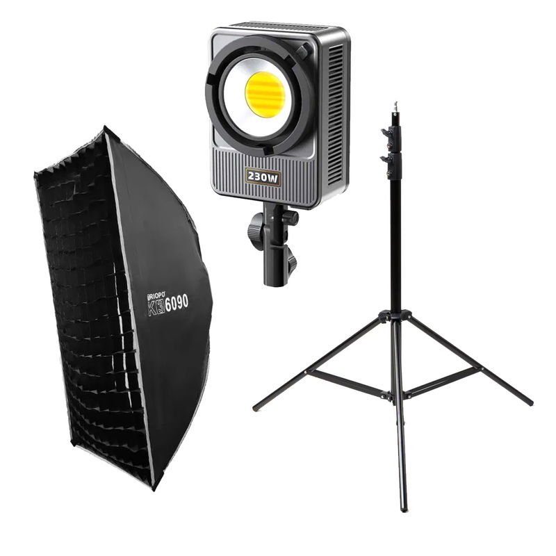 Ljusstarkt LED-Paket för foto och video 230 watt