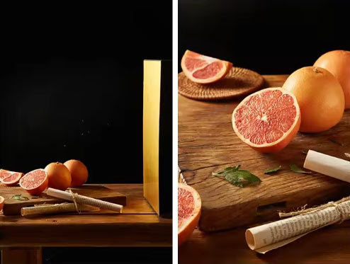 Vikbar skiva för produktfoto 4i1 silver / svart / vit / guld