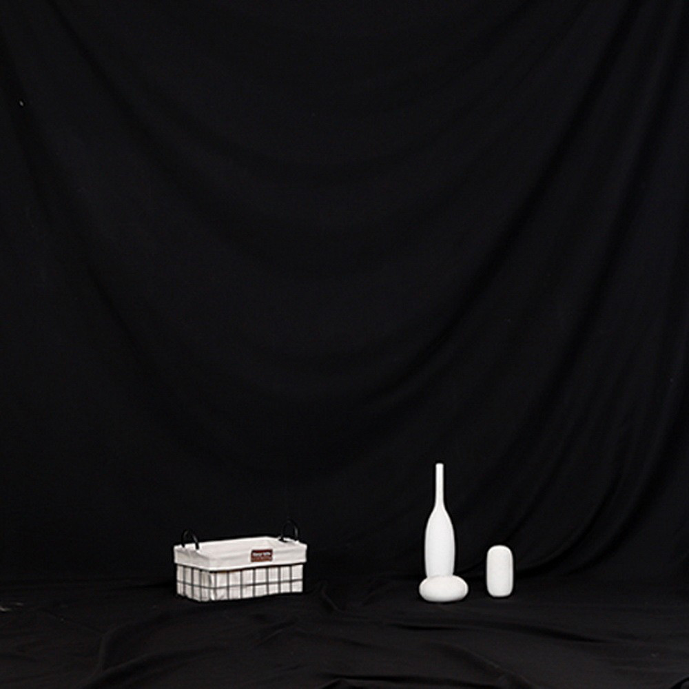 Studio backdrops i olika färger 1.5 x 2 meter (Svart)