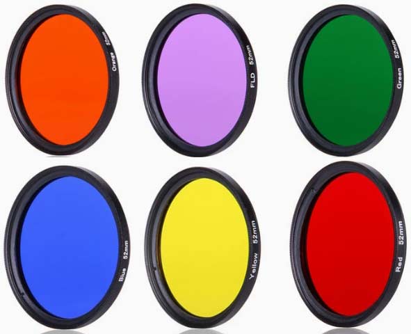 Färgfilterset i 6 delar ( R / G / B / Y / O / P ) (58mm)