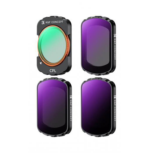 ND & CPL-filter 4-kit för DJI Osmo Pocket 4 & 3 + skärmskydd