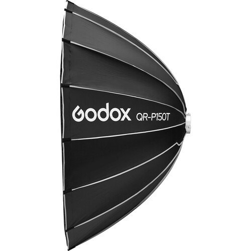 Ultrakompakt Parabolisk softbox med snabblås för streaming (150 cm)