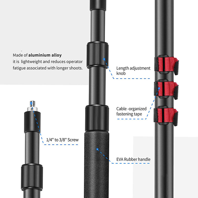 Mikrofonbom – Teleskopisk 94–250 cm