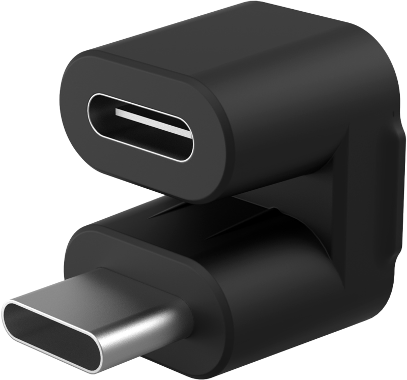 USB-C Vinkeladapter