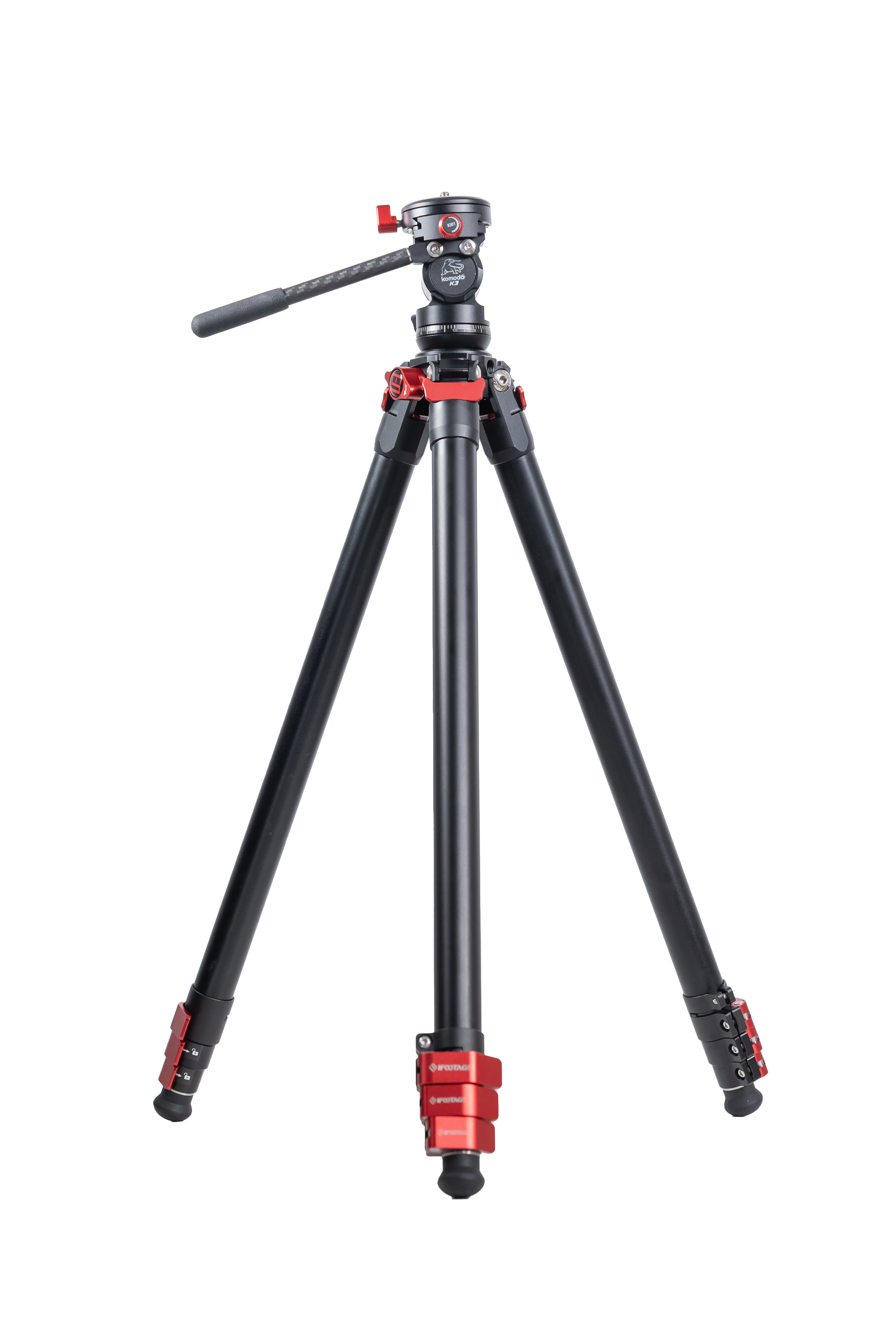 Gazelle TA3B Tripod med Komodo K3 Videohuvud
