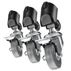 3-pack hjul för studiostativ (22mm fäste)