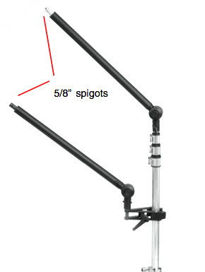 Förlängningsarm för studiostativ eller clamp