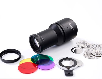 Optisk projektionstillsats med Gobo Mini Bowens