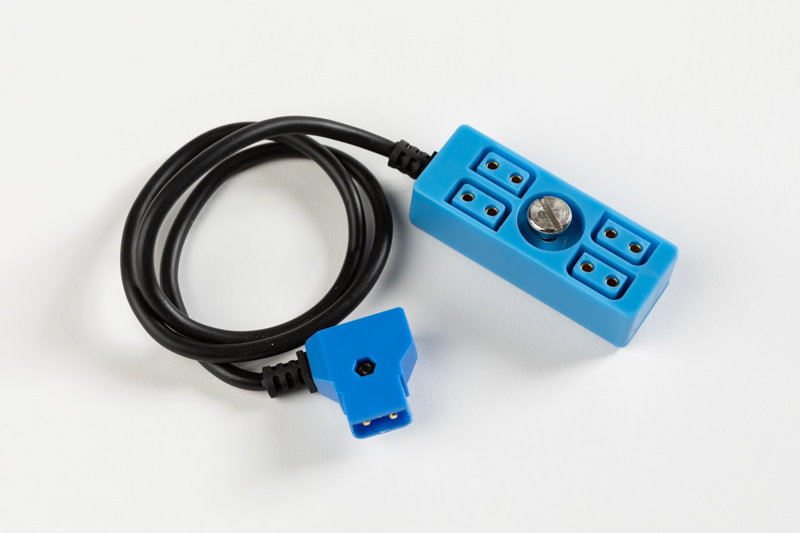 D-Tap Hub 4-port splitter med skruv (Blå)