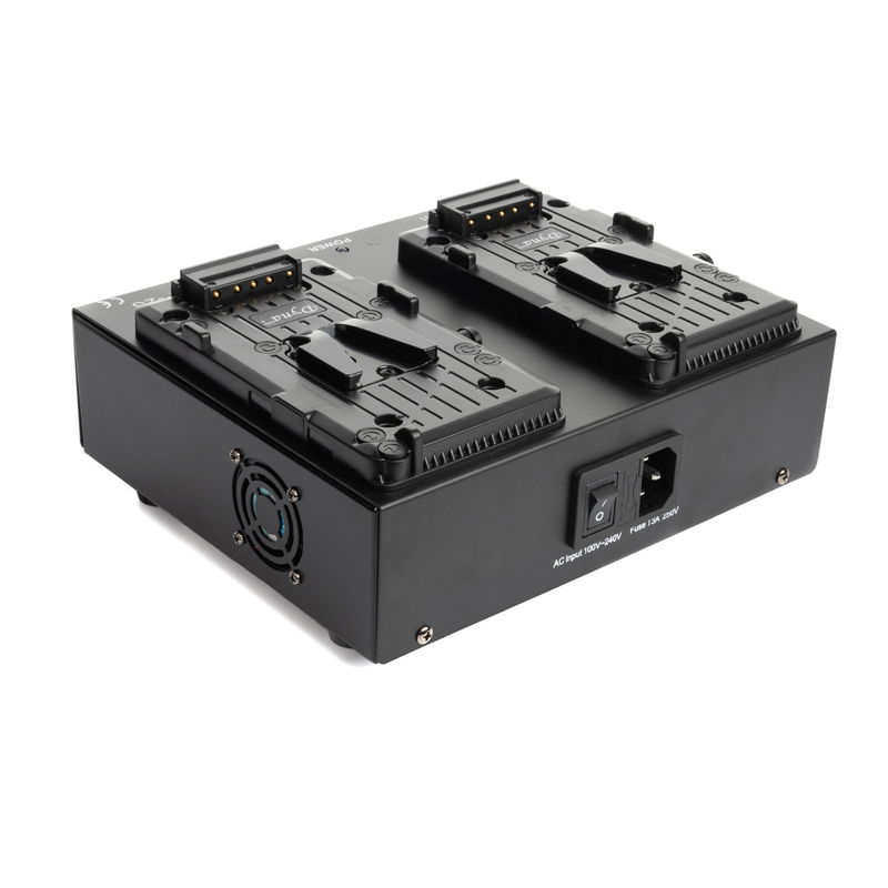 V-Mount Snabbladdare för 2 batterier