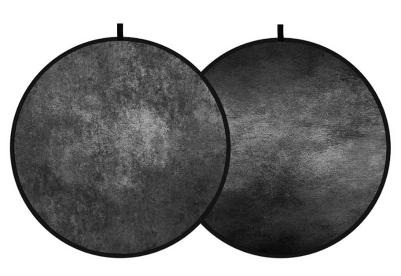 Hopfällbar bakgrund Grå 150 cm