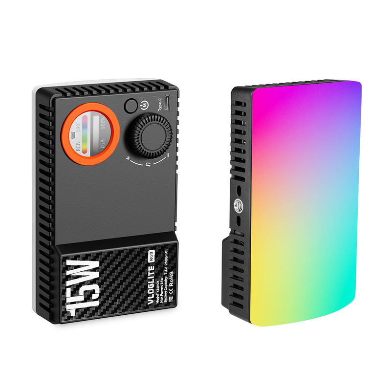 Portabel 15W LED-panel i fickformat med RGB