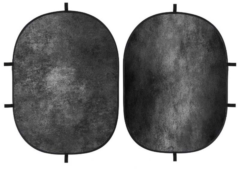 Hopfällbar bakgrund Grå 150x200 cm