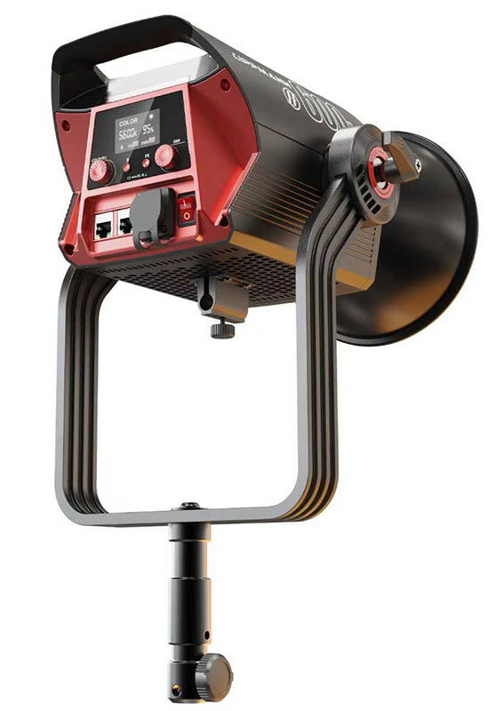 600W Bicolor videolampa med Bowens-bajonett