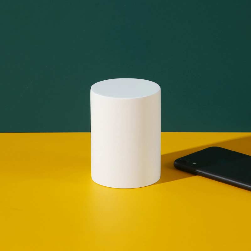 Stylingcylindrar – 4-pack vita cylindrar i plast för produktfotografering