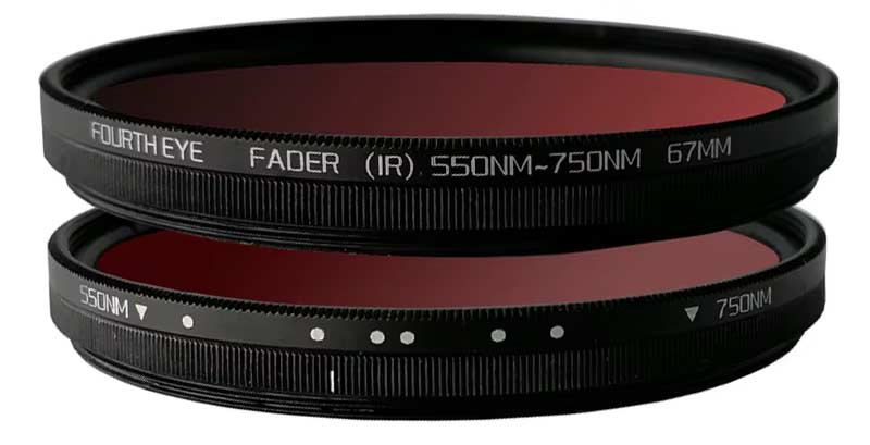Variabelt IR-filter 550NM - 750NM (43mm)