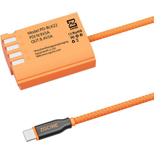 USB-C PD till Panasonic BLK22 Dummy-Batteri