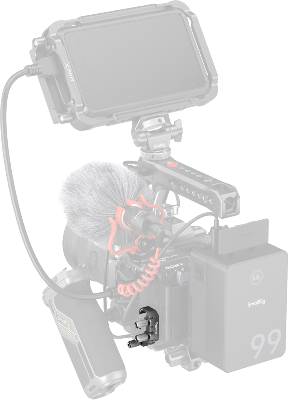 4829 USB-C & MULTI Cable Clamp för Sony FX3/FX30 HawkLock Quick Release Cages